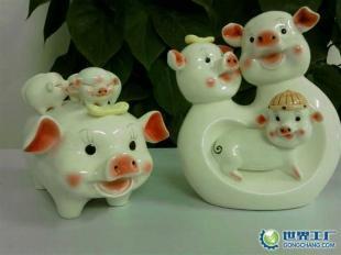供應五子豬合家歡存錢罐_禮品、工藝品、飾品_世界工廠網中國產品信息庫