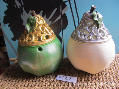 樹(shù)脂工藝品批發(fā) 套二梨子罐家居擺飾（AZ0127）綜合介紹